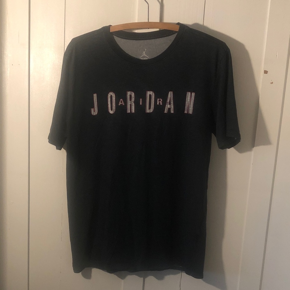 Vintage Air Jordan Black Graphic Tee Dri fit size medium.